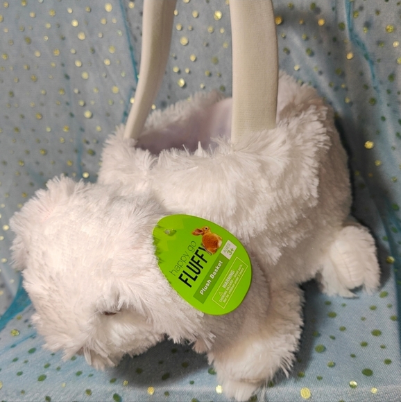 🍄Plush Long Hair Rabbit Bunny Rabbit Easter Basket Toy - Picture 6 of 9